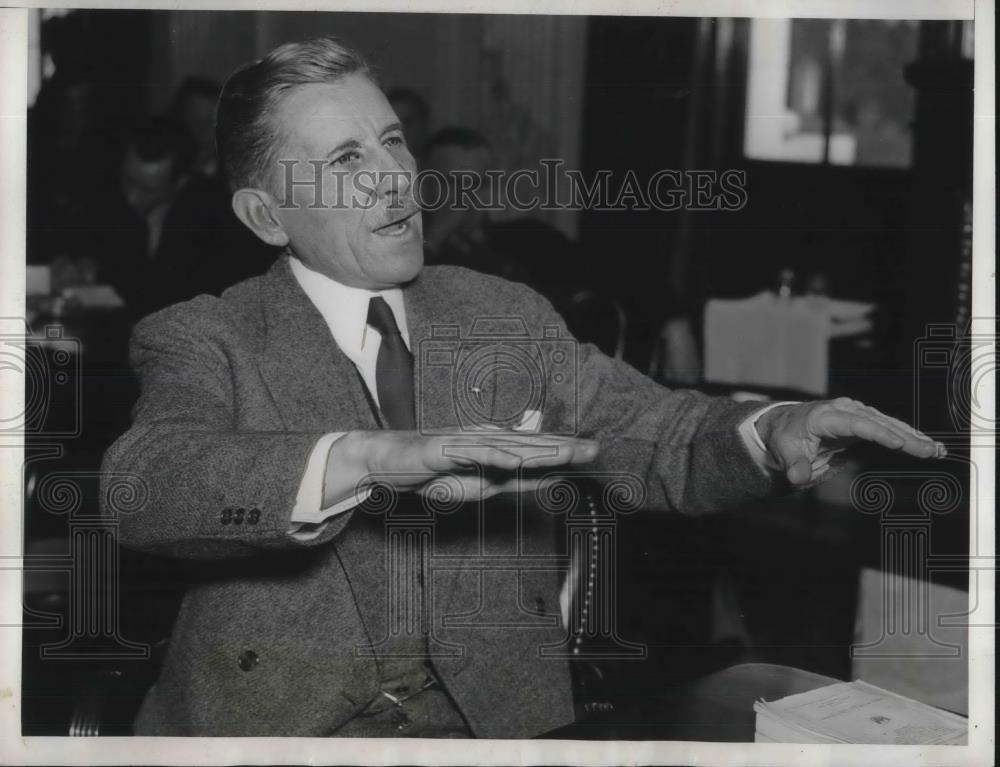 1935 Press Photo Patrick Hurley, War Sec for Hoover cabinet - Historic Images