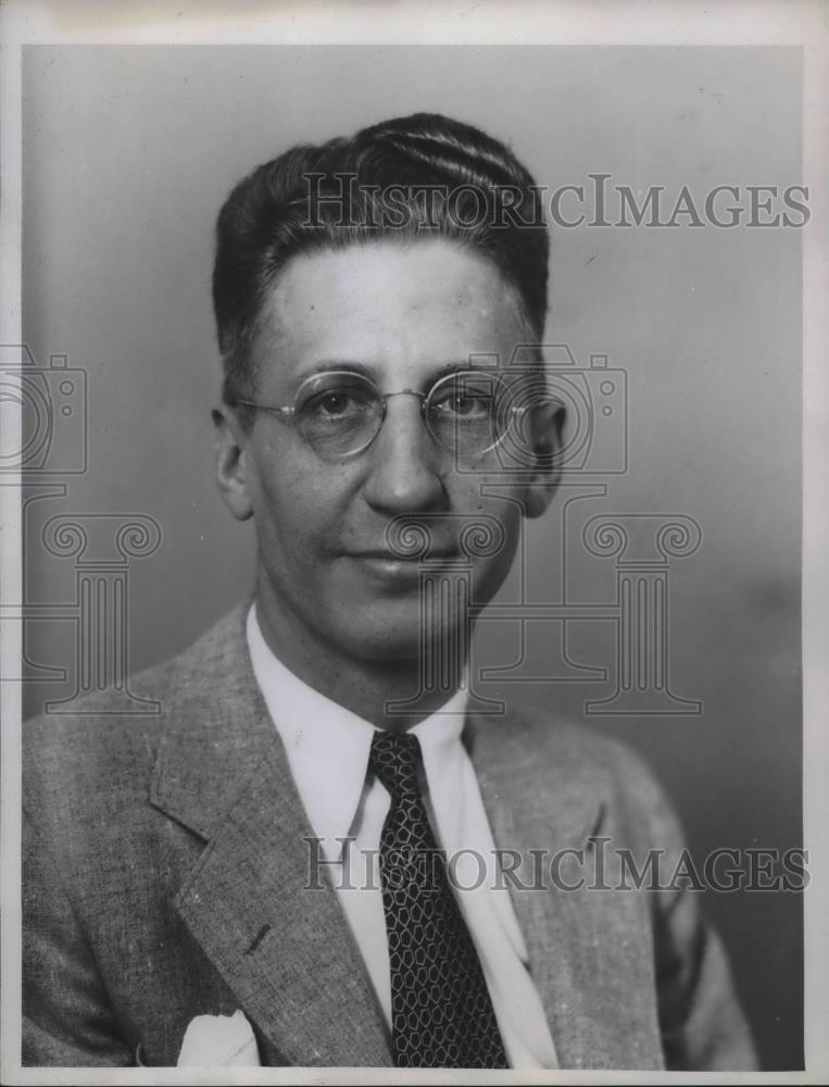 1934 Press Photo Henri Ranfi, President of Bond Club of Cleveland - Historic Images