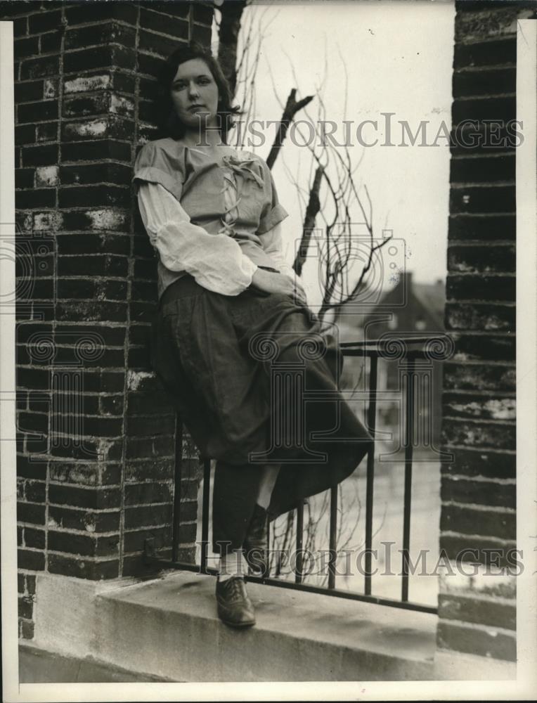 1929 Press Photo Marion Hobday of Toronto, Canada at Sargent School,Mass. - Historic Images