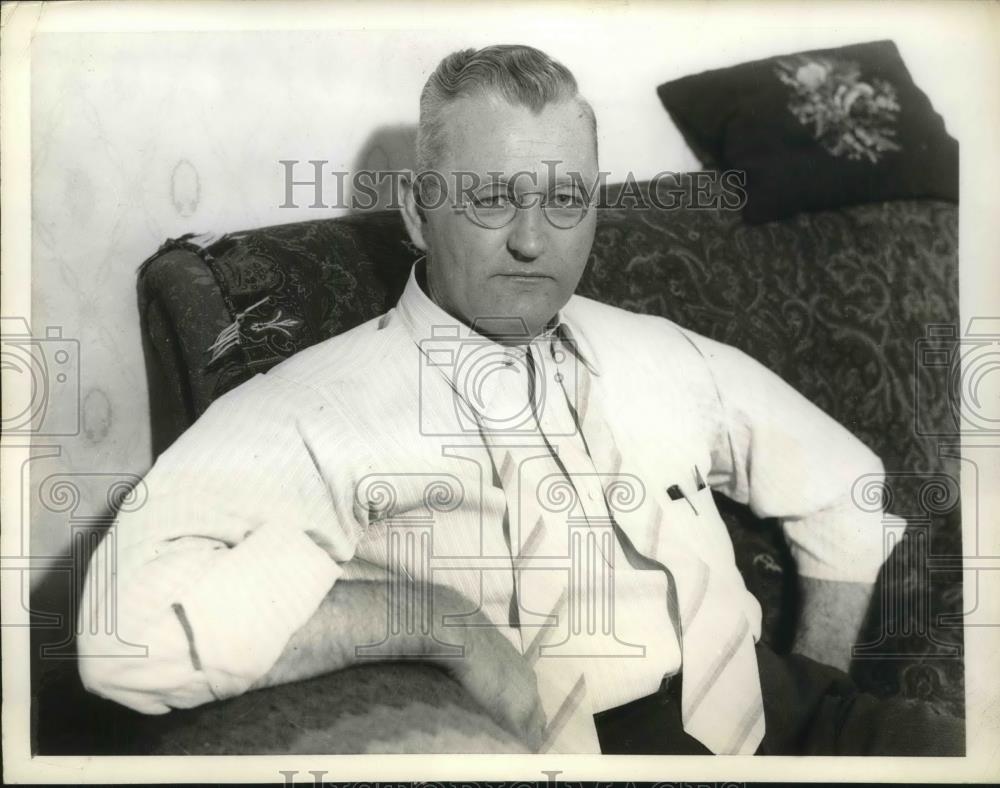 1936 Press Photo South Portland, ME Congression candidate J.O. Oliver - Historic Images