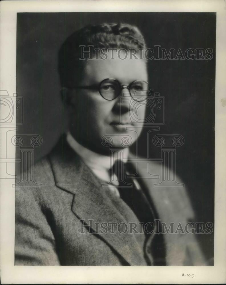 1929 Press Photo Mr F.A. Morrison, resigns as sec of Chrysler Corp - Historic Images