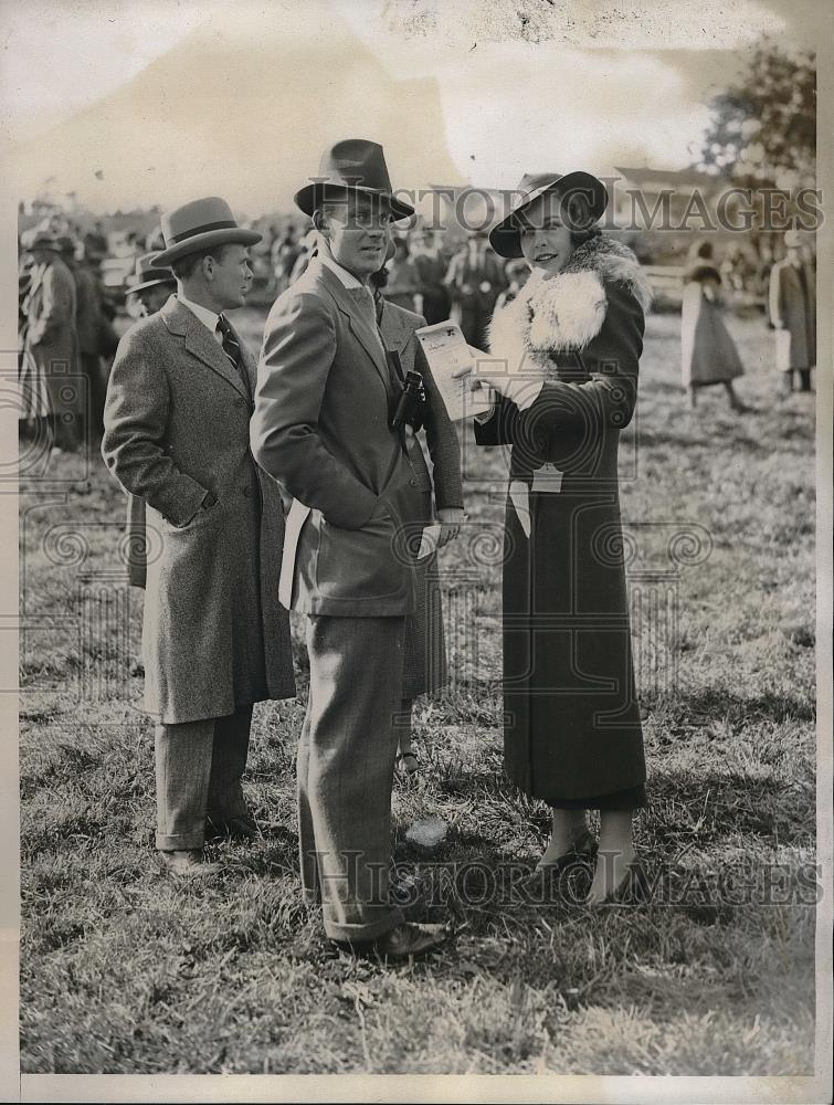1934 Press Photo Mr BM Shamley Miss Maureen Smith Monmouth County - Historic Images