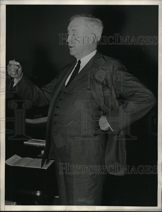 1934 Press Photo Michael J O'Brien Chicago Stock Exchange President - Historic Images