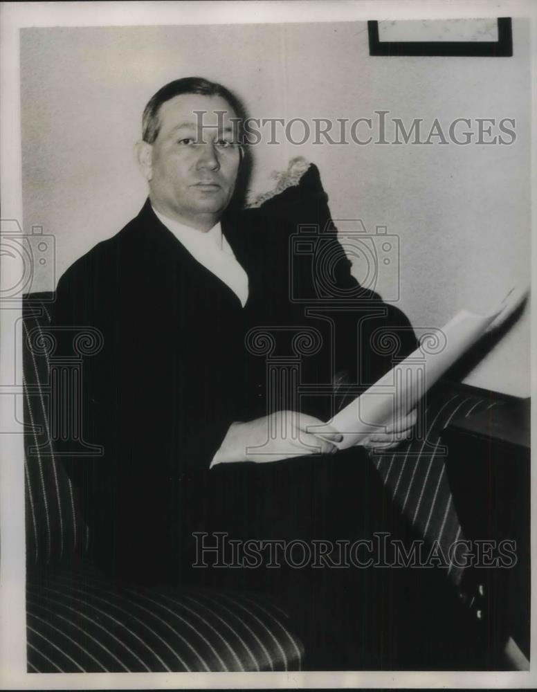 1938 Press Photo Per Edvin Skold, Swedish War Minister - Historic Images