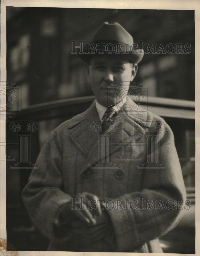 1922 Press Photo Major C Wright Anderson "Tiger's Eye" Secret Society - Historic Images