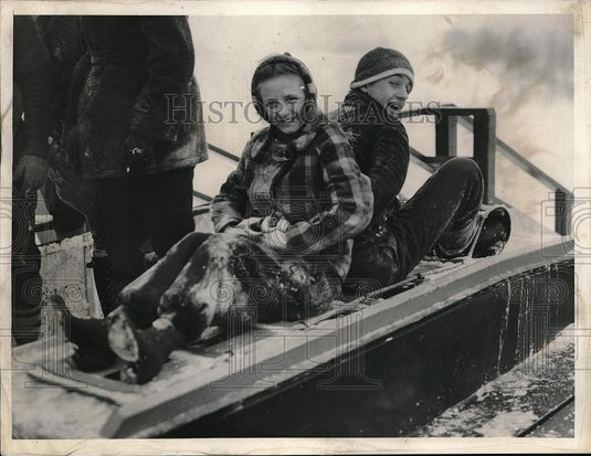 1939 Press Photo Edna Quedenfeld Paul Riemenschneider Byron Elkins - Historic Images
