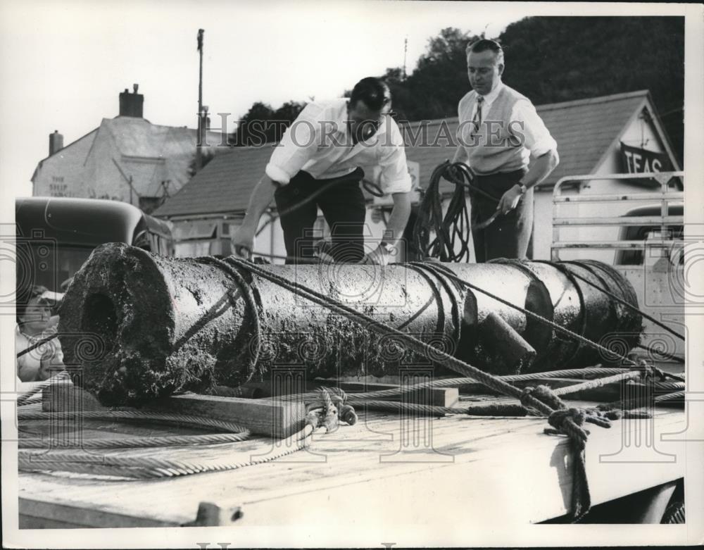 1961 Press Photo Cannon that may have seen action in the Napoleonic Wars - Historic Images