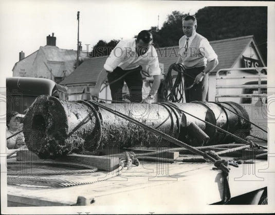 1961 Press Photo Cannon that may have seen action in the Napoleonic Wars - Historic Images