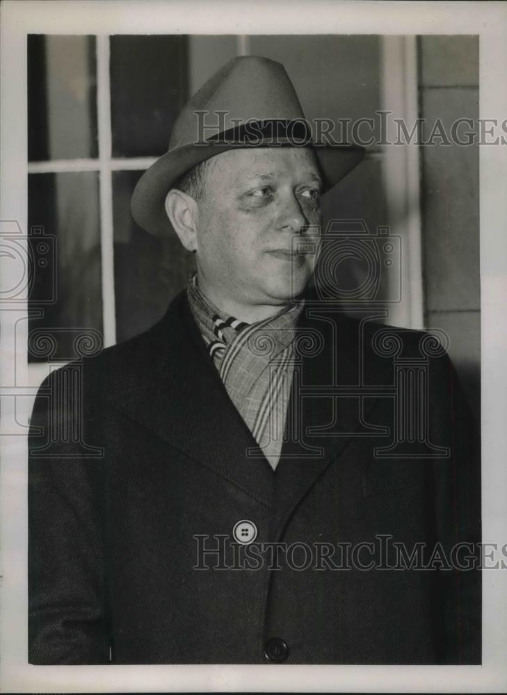 1938 Press Photo Nathan Silverman, defendant in Munition Sales Trial - Historic Images