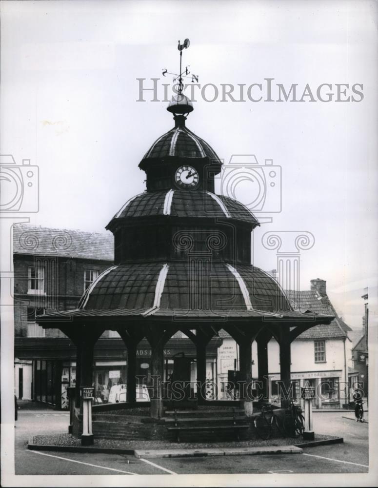 1957 Press Photo North Walsham England Market - Historic Images