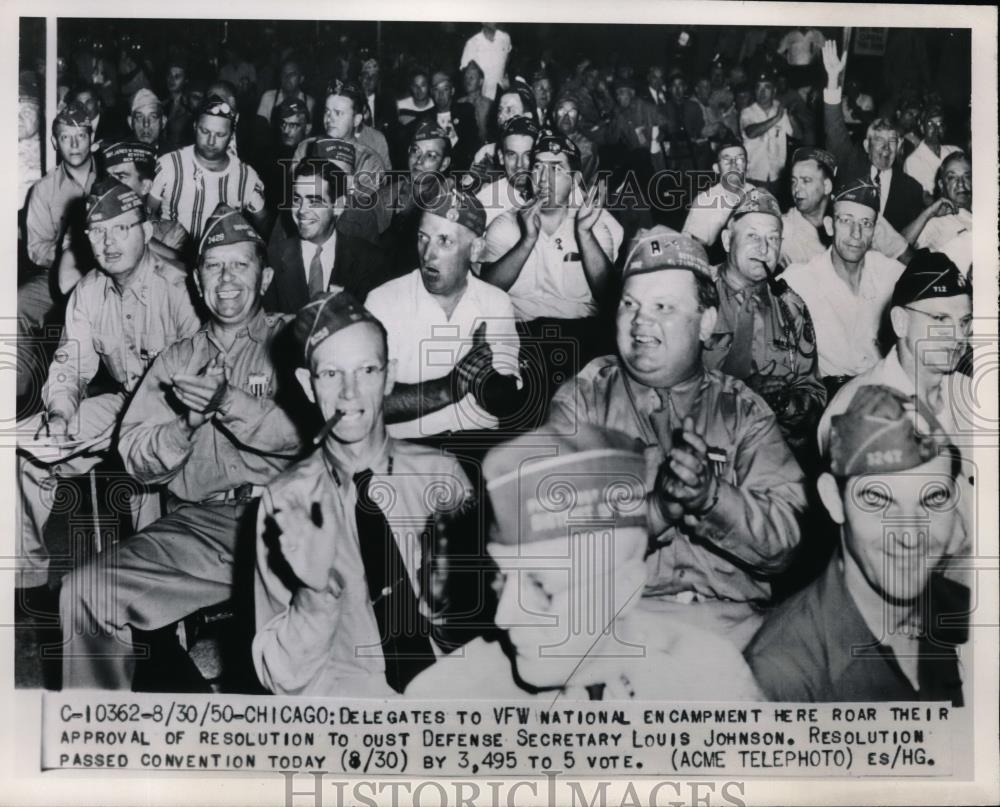 1950 Press Photo Delegates VFA national Encampment - Historic Images