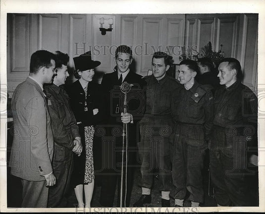 1941 Press Photo London, Eagle Club , Dr Keedy,B Robinson,S Graham.B Redegger - Historic Images