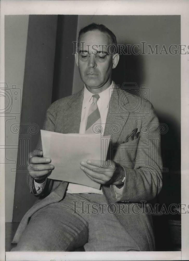 1939 Press Photo White Plains, NY Frank Rogers suing ex boss WP Chrysler - Historic Images