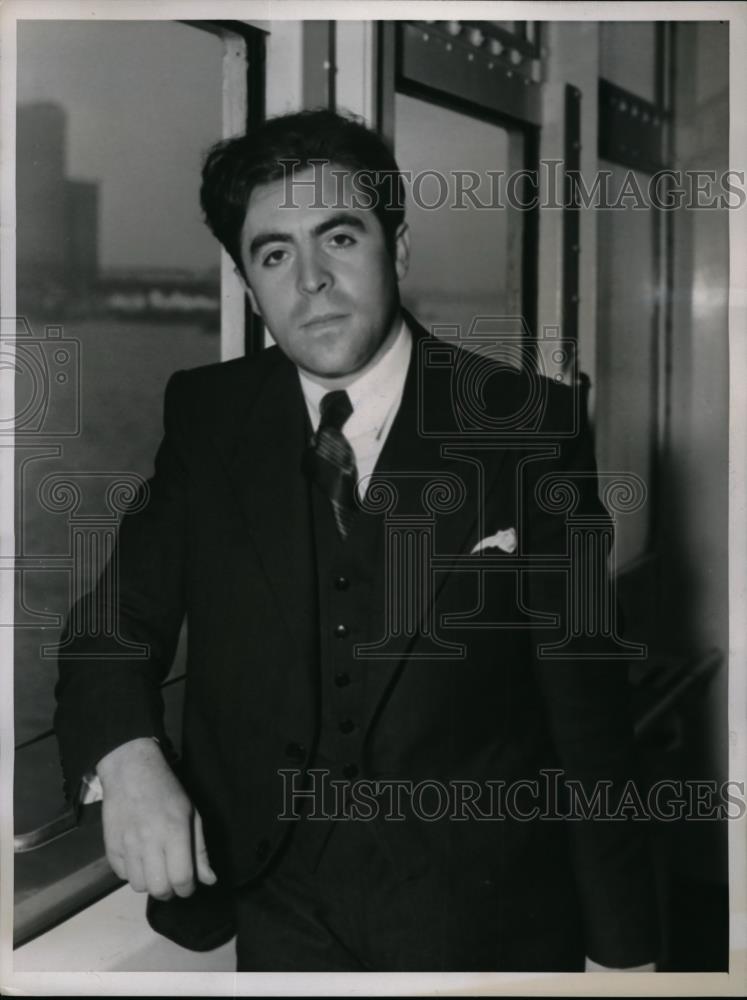 1938 Press Photo Dr. Josef Dunner, Representative for American Jewish Joint Dist - Historic Images