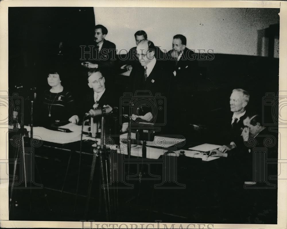 1935 Press Photo Saarbrucken Sarah Wambaugh German Free Elections - neb58982 - Historic Images