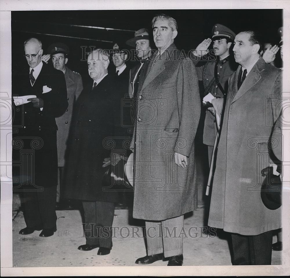 1945 Press Photo Canada, Chile Pres. Juan A Rios, FLC Pereira,R Castelblanco - Historic Images