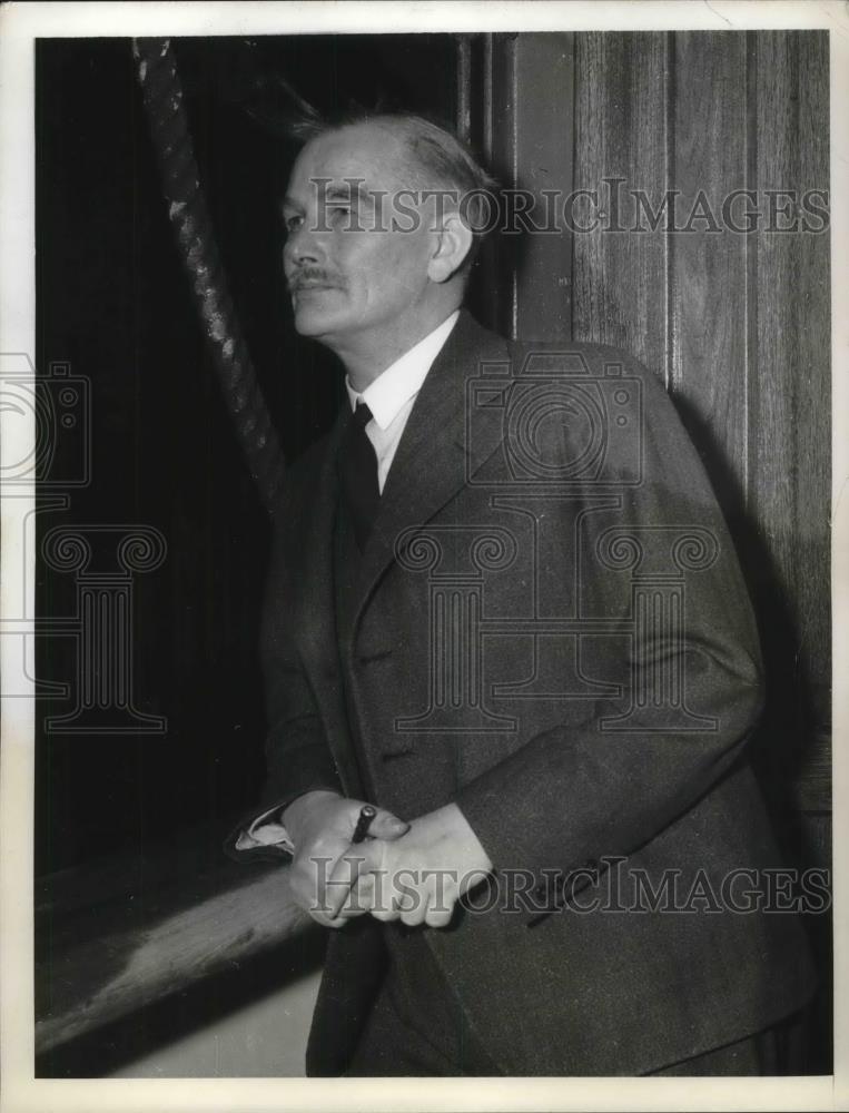 1939 Press Photo General Vilho Nenonen of Army of Finland Arrives in New York - Historic Images