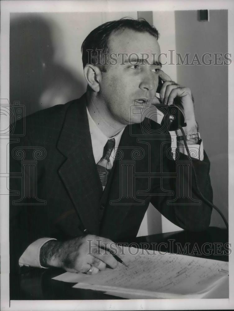 1939 Press Photo Louis Silva, Deputy Tax Commissioner of Hawaii - Historic Images