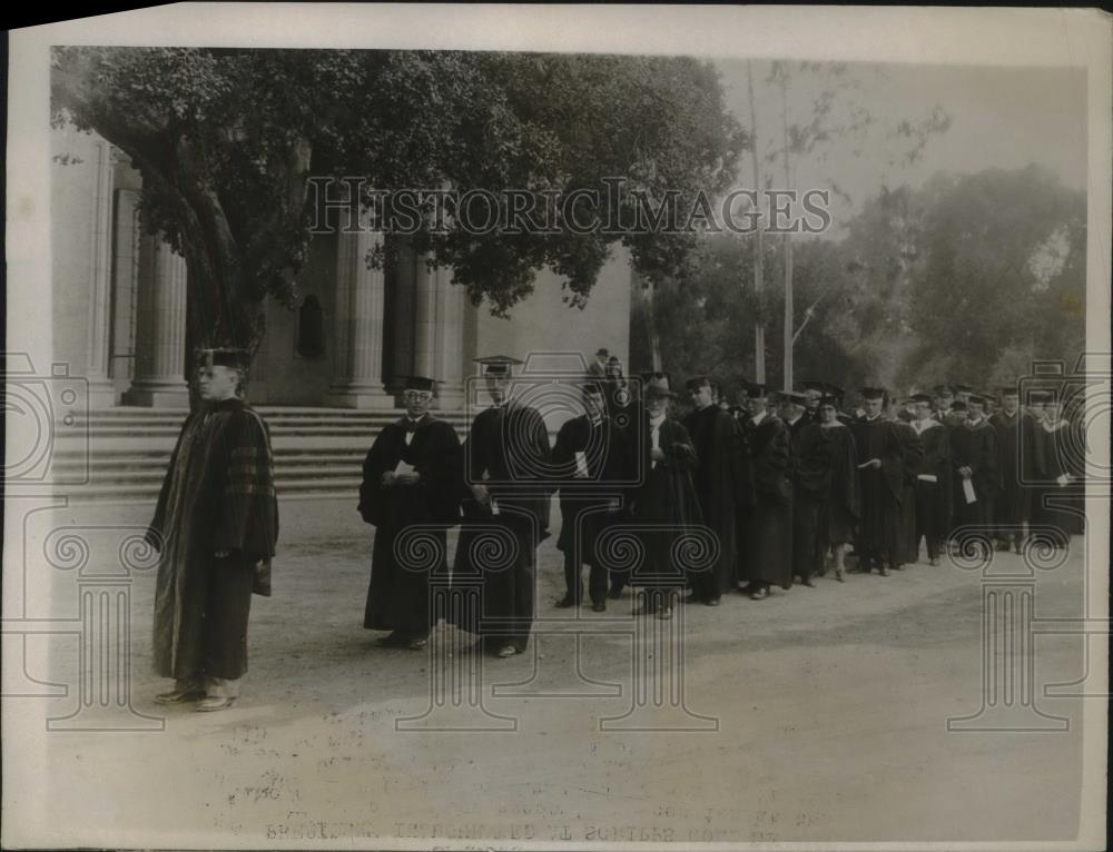 1927 Press Photo Inauguration of New President Ernest Jaqua at Scripps College - Historic Images