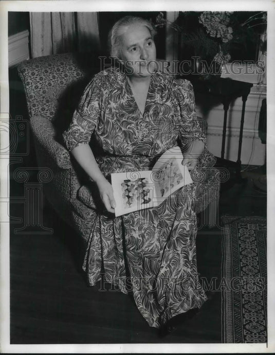 1942 Press Photo Madame Litvinoff, First Lady of Soviet Embassy - Historic Images