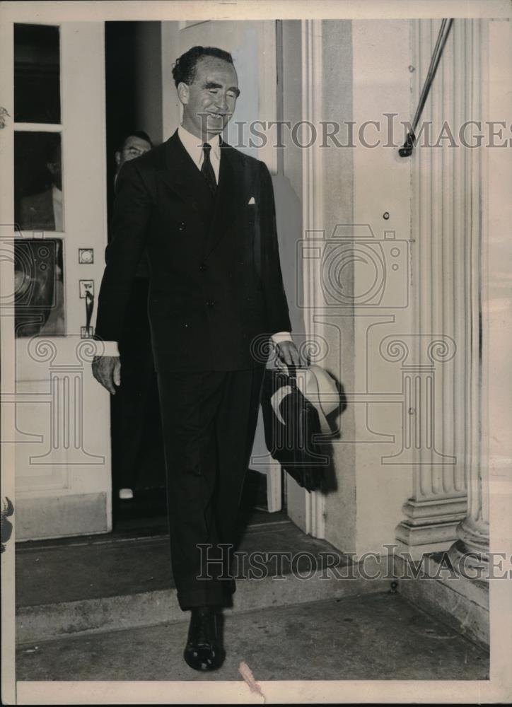 1936 Press Photo Frank Murphy, High Commissioner to Philippines in D.C. - Historic Images