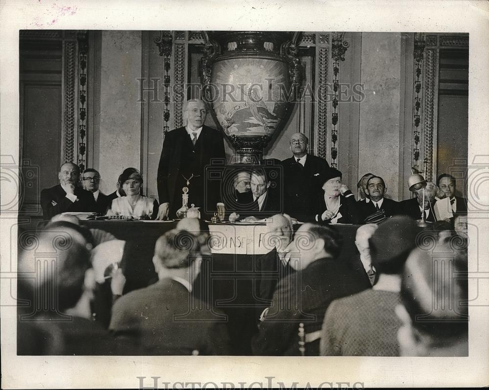 1931 Press Photo Disarmament talks in Geneva, Jouevenl,Luders,Cecil, Baker - Historic Images