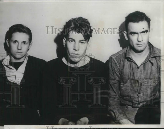 1932 Press Photo Bill Gerth, Bill Stout,Frank Cooley, runaways in Denver - Historic Images