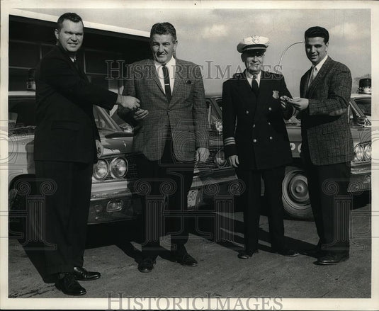 1962 Press Photo Dedication Of City's New 1963 Fords Ed Onusko Mayor John - Historic Images