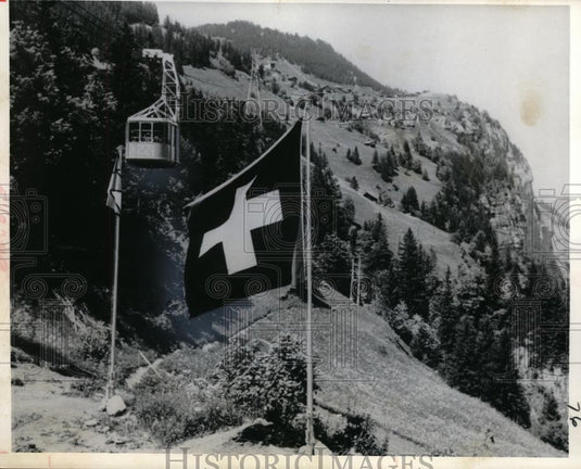1965 Press Photo The Latest Section Of World's Longest Cable Railway Opened - Historic Images