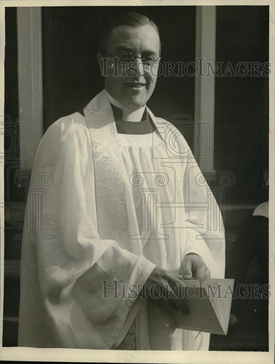 1929 Press Photo Rev. L.H. Miller Of St. Clement's Episcopal Church - Historic Images