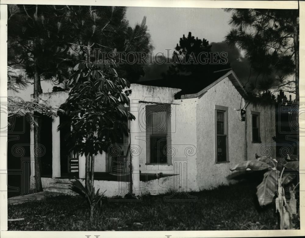 Press Photo Home Of Franklin Pierce McCall Held As The Writer Of Ransom Notes - Historic Images