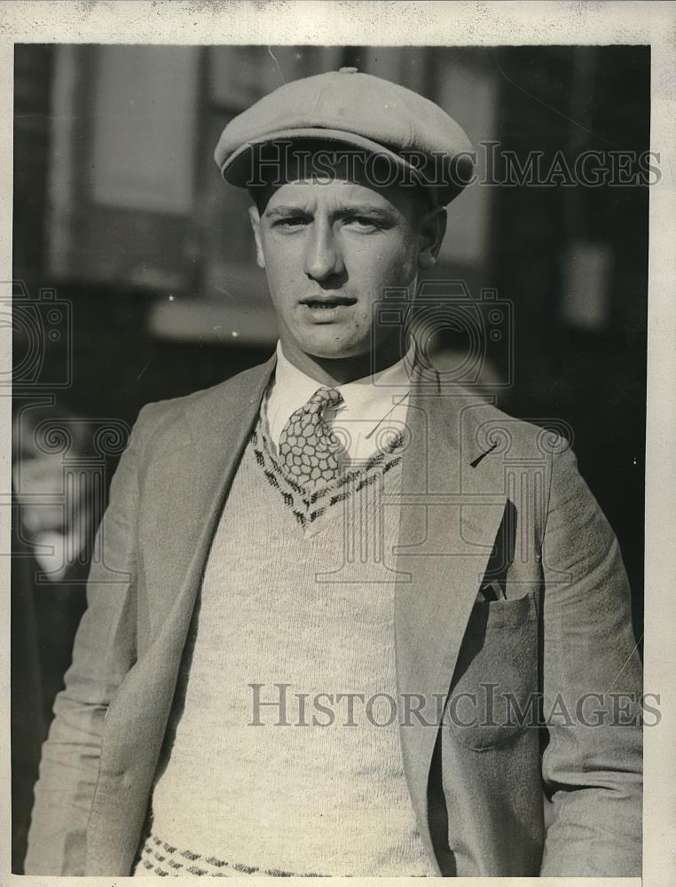 1929 Press Photo Farmhand Irving Charlesworth Testifies In The - Historic Images