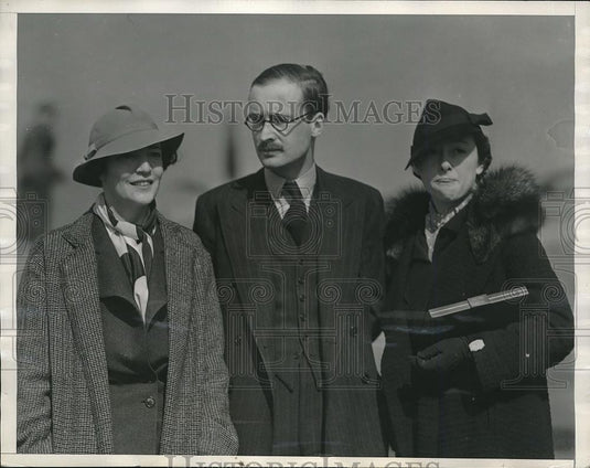 1936 Press Photo Earl of Listowell & writer Marion Spitzer in L.A. - Historic Images