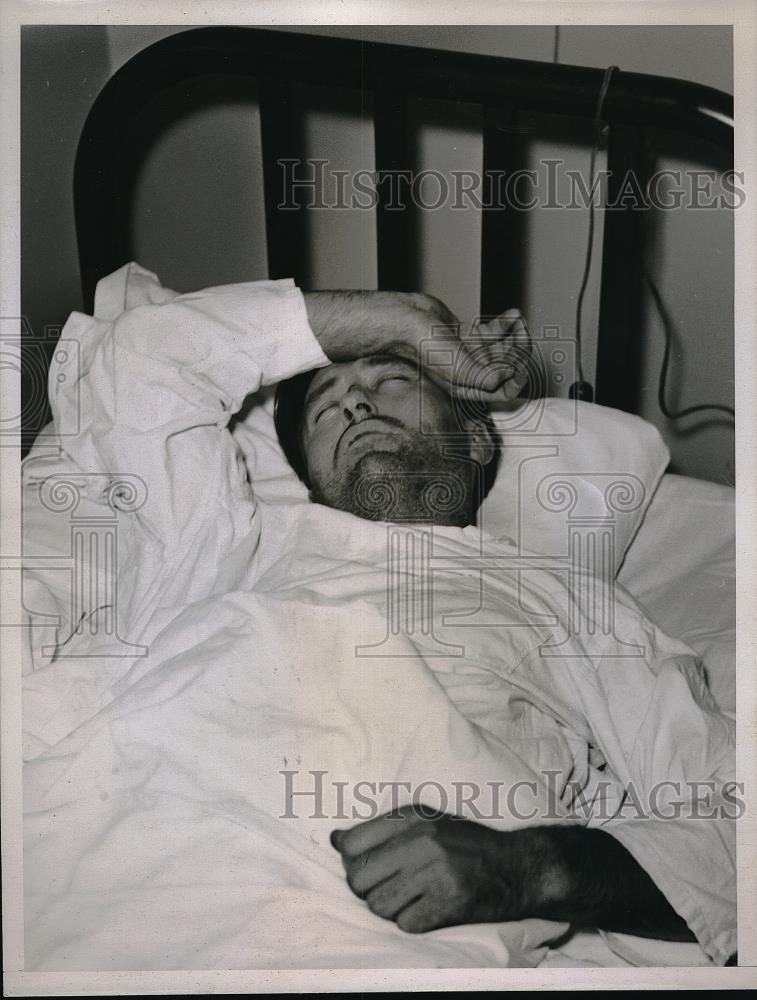 1935 Press Photo Hans Noersgaano, parole violater returned to Folsom Prison - Historic Images