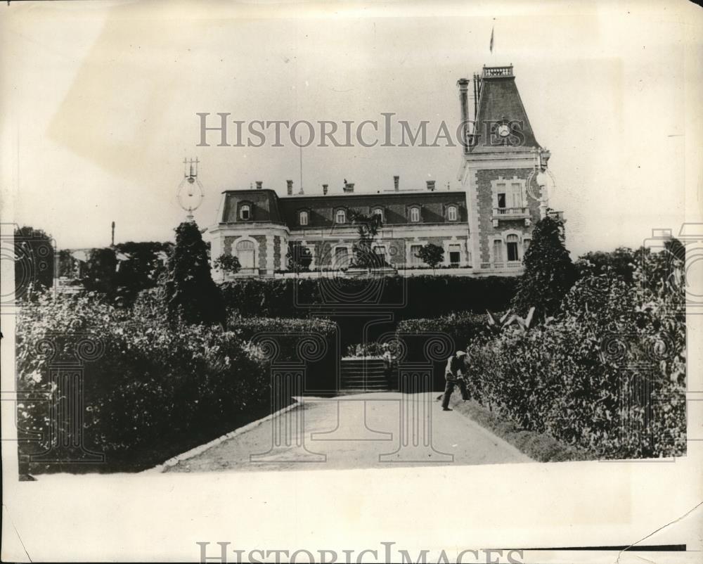 1930 Press Photo Bulgarian Royal Castle the Euxinograd, one of the most - Historic Images