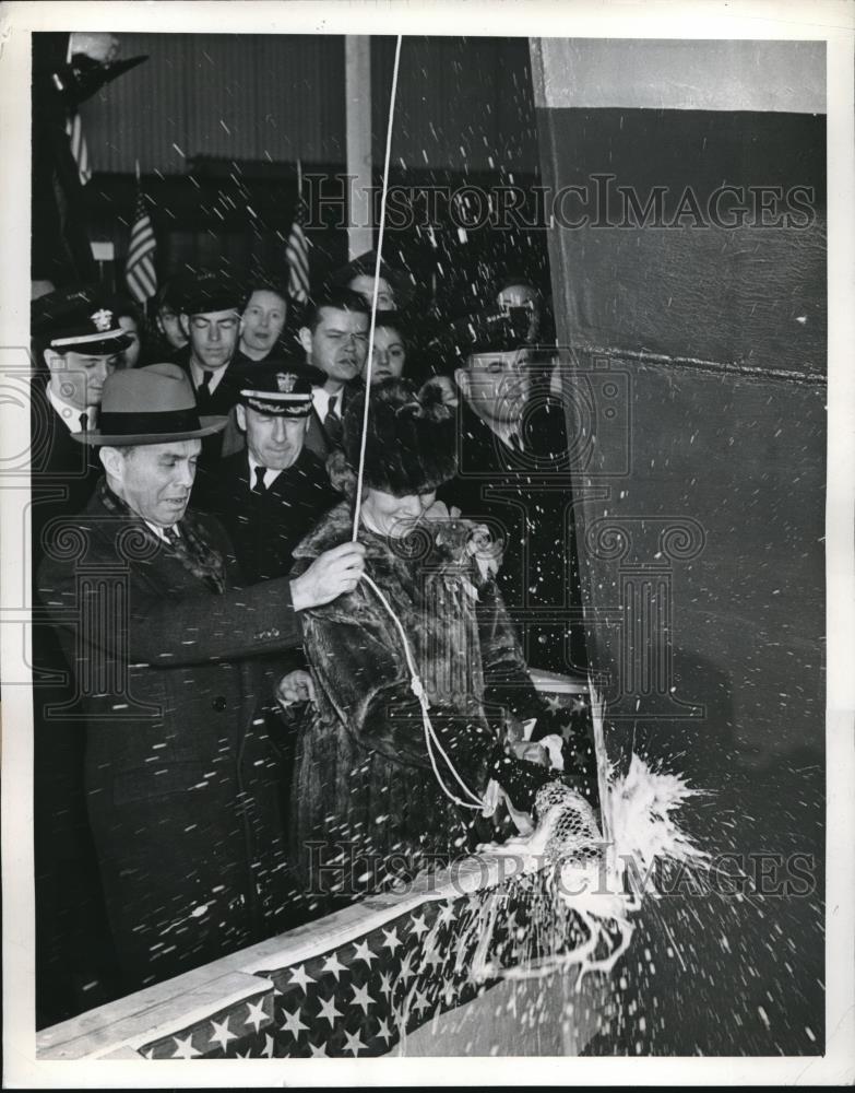 1941 Press Photo Staten Island New York Nancy Lee Garland Wellesley Hill Boat - Historic Images