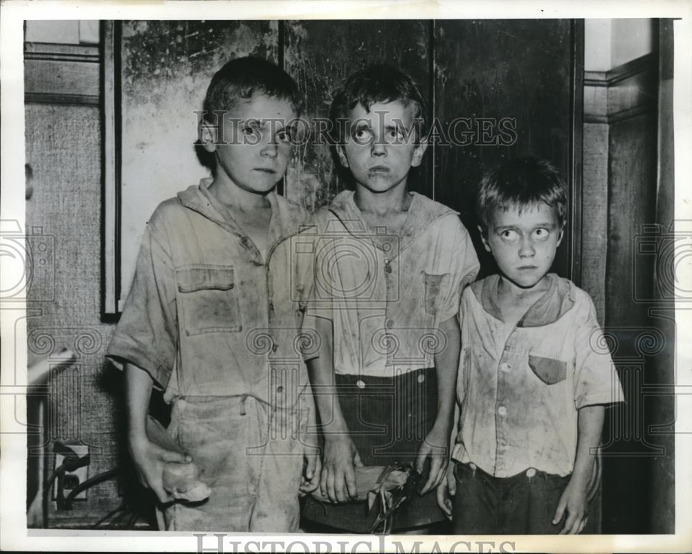 1941 Press Photo William, John and Paul Martin Mcoys Feud Martins - Historic Images