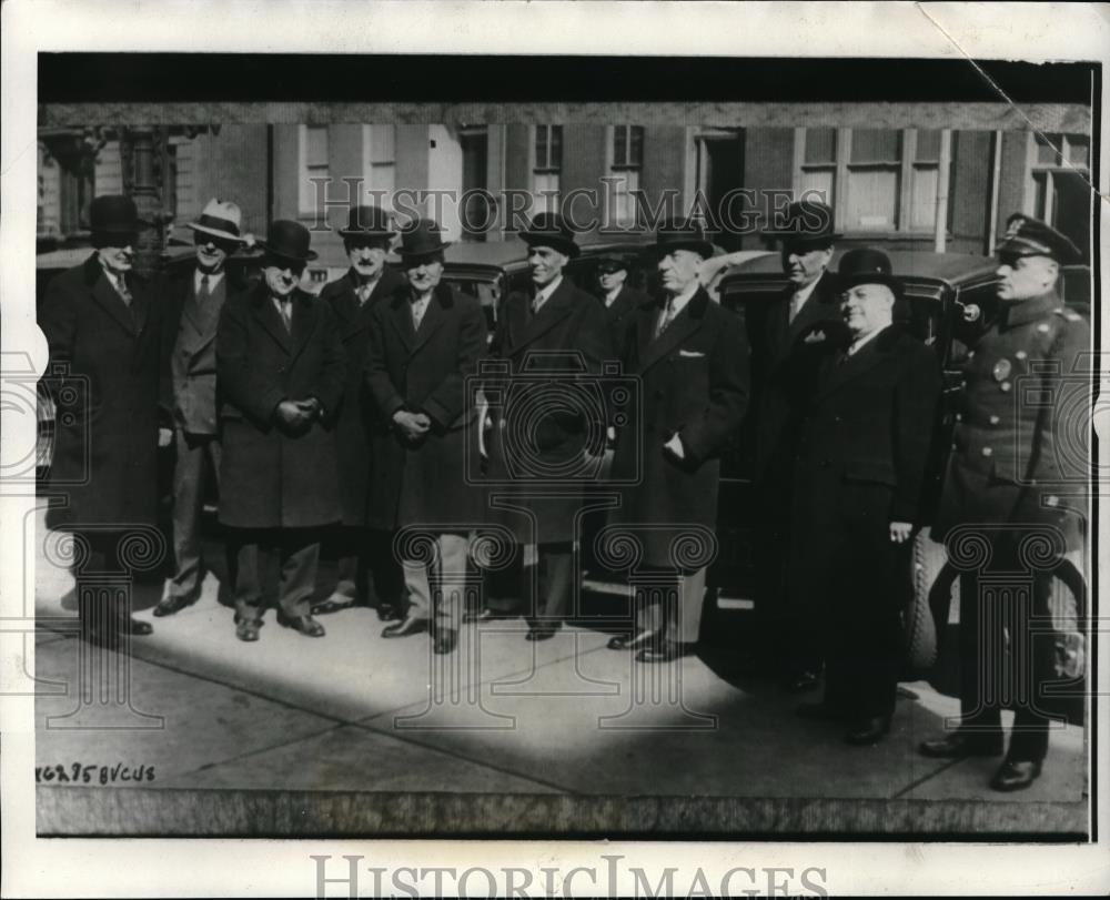 1932 Press Photo NJ delegation Mulrooney,T Wolfe,J Milton,GH Moore,O&#39;Brien,Hague - Historic Images