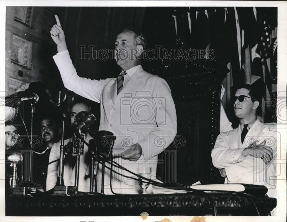 1942 Press Photo Brazilian Foreign Min. O. Aranha in Rio De Janiero - neb61525 - Historic Images