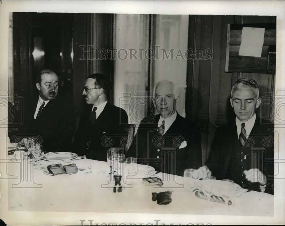 1933 Press Photo US Amb Norman Davis at Anglo Amer Press Club in Paris - Historic Images