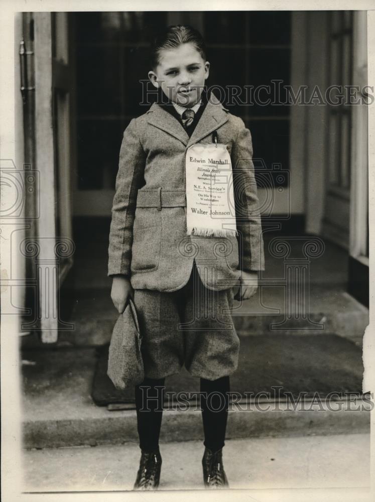 1926 Press Photo Edwin Marshall, winner of the NEA service National Baseball - Historic Images