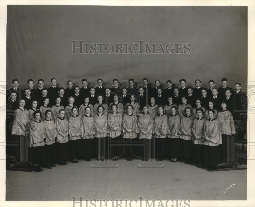 1922 Press Photo Cleveland Heights Acapella Choir - Historic Images