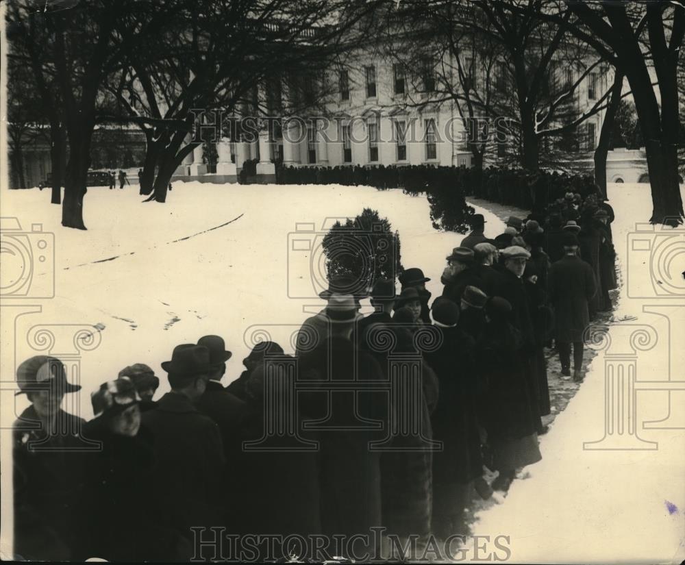 1925 Press Photo A public reception crowd at the White House - neb65608 - Historic Images