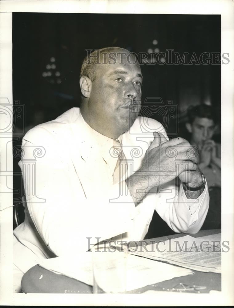 1938 Press Photo House Committee Investigating Professor Martin Meyer Brooklyn - Historic Images