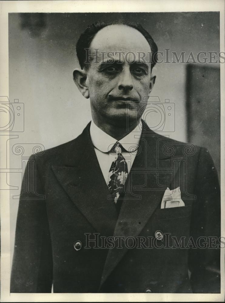 1932 Press Photo Dr. Felipe Marquez, Guatemalan Consul-General - neb65151 - Historic Images