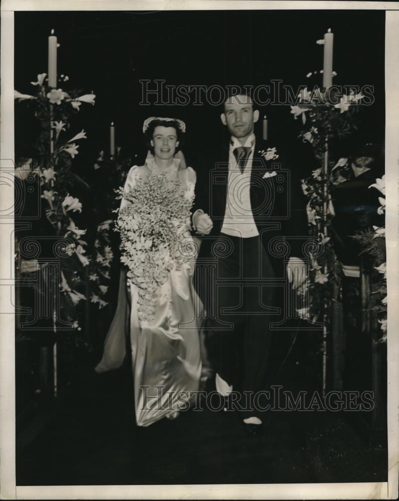 1938 Press Photo Helen Talcott Hope Marries David Edward Austen - neb65765 - Historic Images