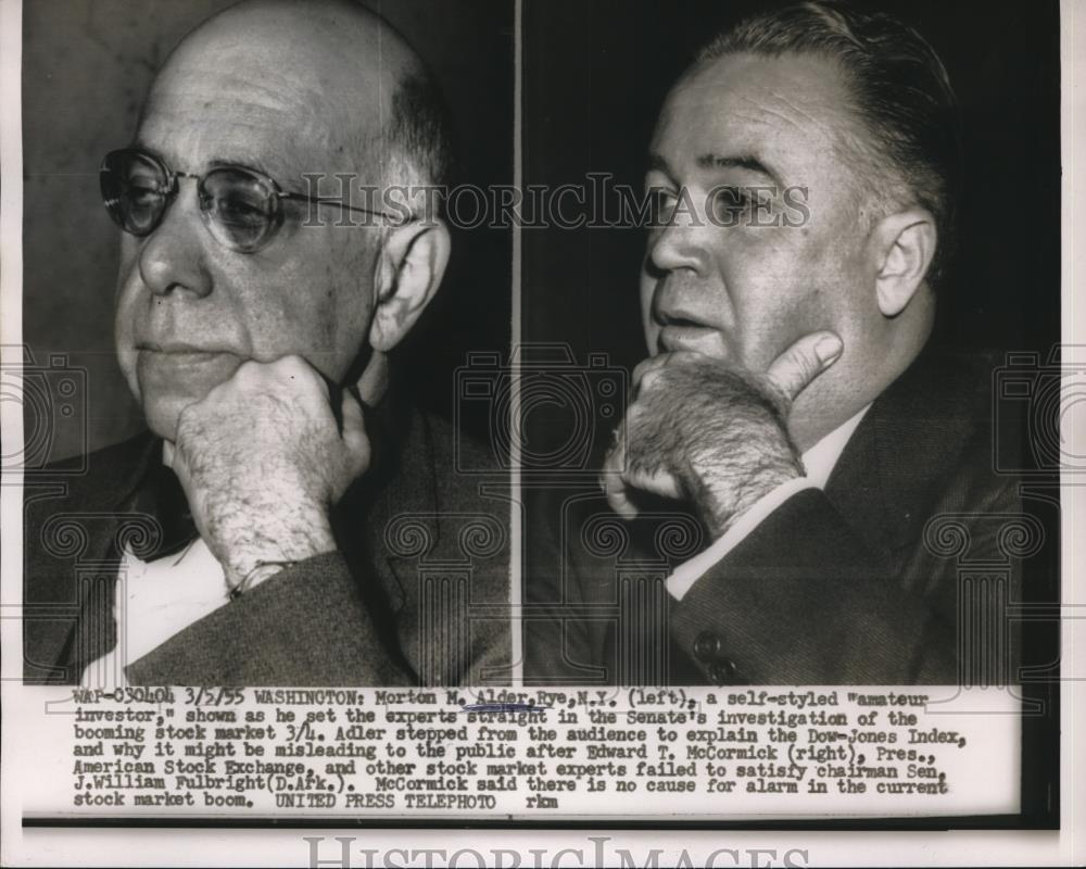 1955 Press Photo Morton M. Alder Rye - neb65847 - Historic Images