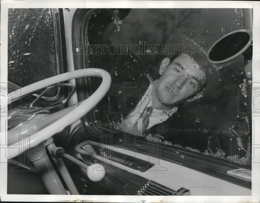 1940 Press Photo B.A. Bobb Jr. Kansas City Sleet Storm - Historic Images