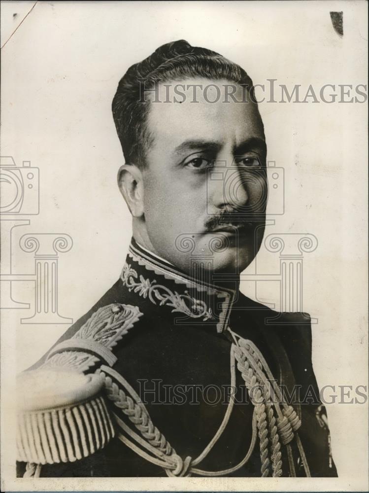 1928 Press Photo General Jose Alvarez, Chief of Staff for president Calles of - Historic Images