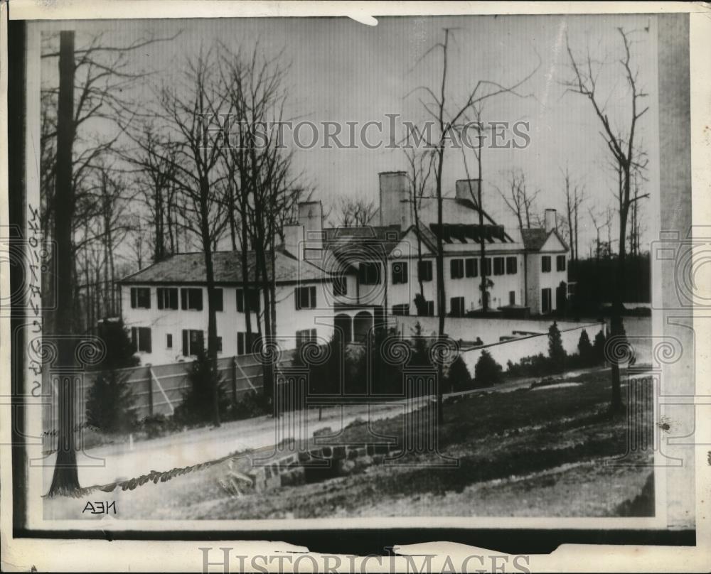 1929 Press Photo Dwight Marrow's Home in Englewood, New Jersey - neb65624 - Historic Images